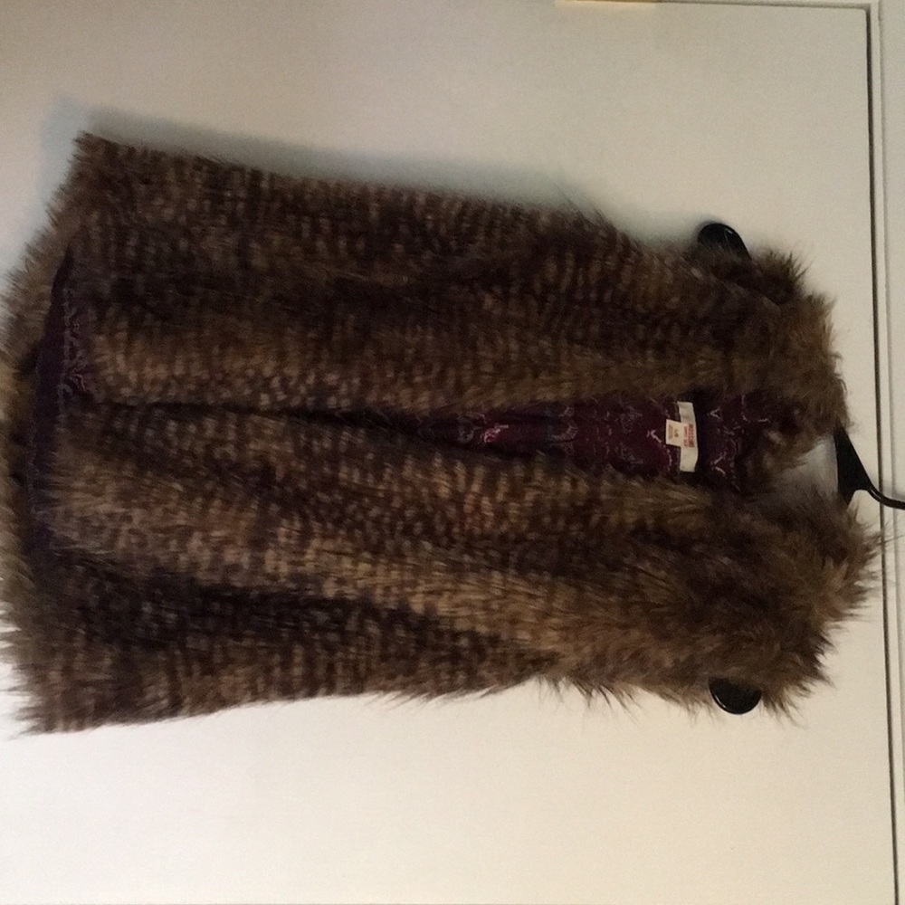 Faux Hair Vest